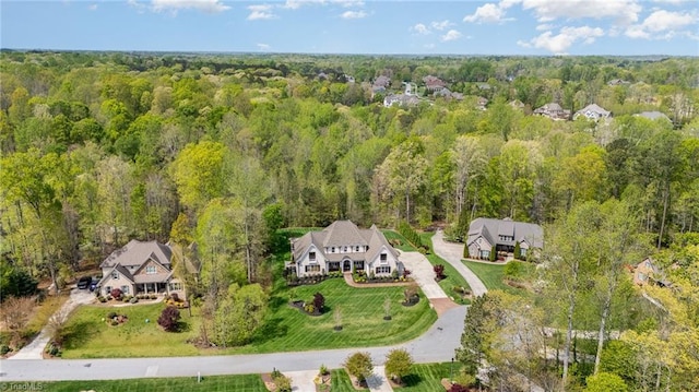 6323 Nesting Way, Oak Ridge, NC 27310 - aerial view featuring a view of trees