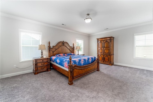 2110 Owls View Ln, Colfax, NC 27235 - bedroom featuring crown molding and carpet