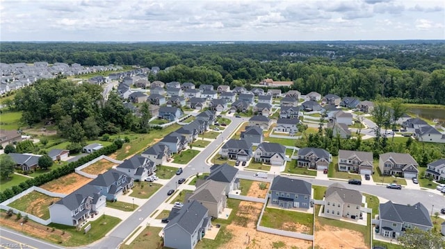 2110 Owls View Ln, Colfax, NC 27235 - aerial perspective of suburban area featuring a forest