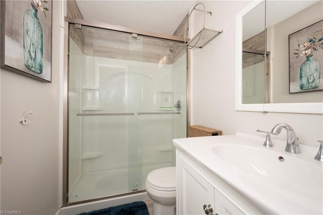 3950 Valley Ct Unit E, Winston-Salem, NC 27106 - full bathroom with toilet, a shower stall, and vanity