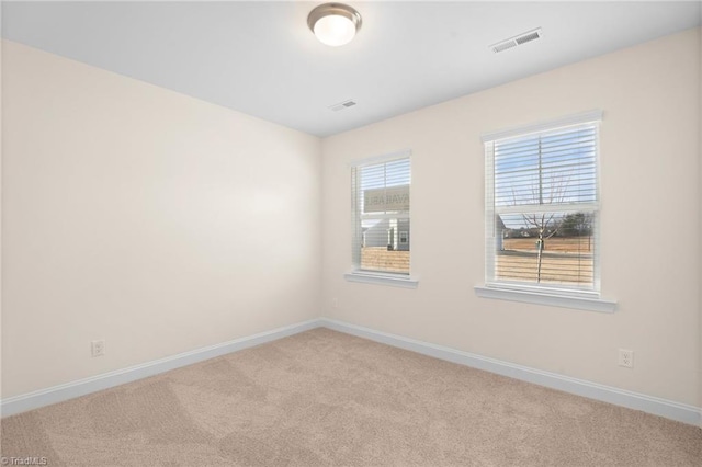 view of carpeted empty room