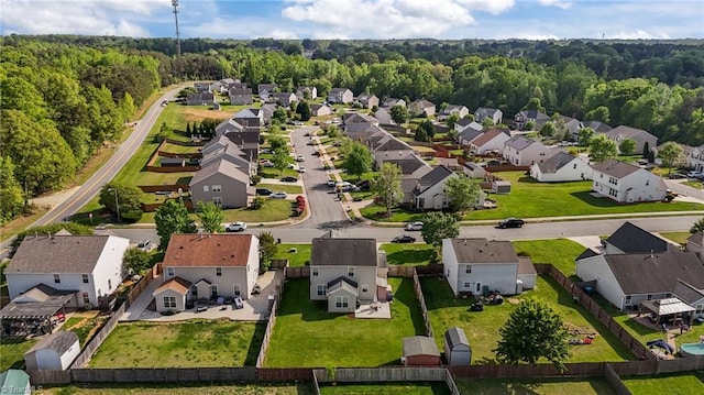 2503 Macdougall Dr, Burlington, NC 27217 - drone / aerial view featuring a residential view and a wooded view