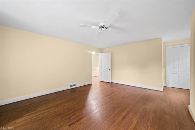 986 Avon Rd, Winston-Salem, NC 27104 - spare room featuring wood finished floors, baseboards, and a ceiling fan