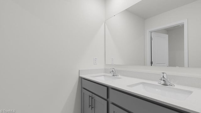 6601 Grogan Hill Rd, Whitsett, NC 27377 - bathroom featuring double vanity