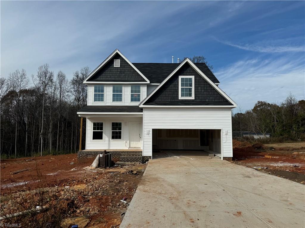 view of front of home featuring a garage