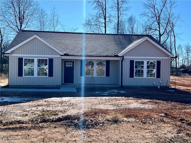 view of single story home