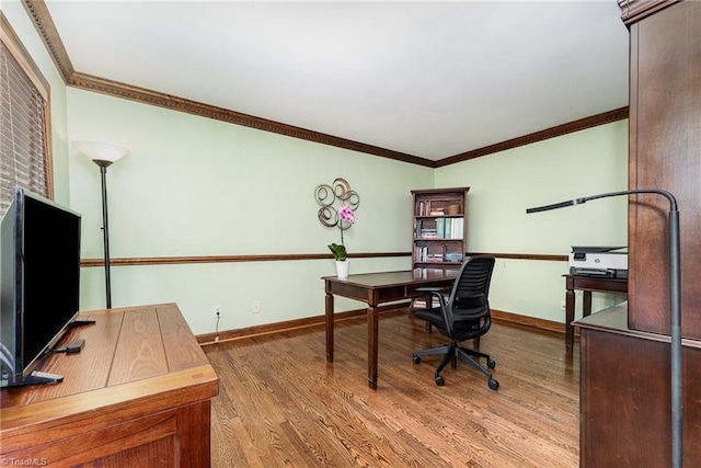 3016 Havasu Way, High Point, NC 27265 - office featuring wood finished floors and ornamental molding