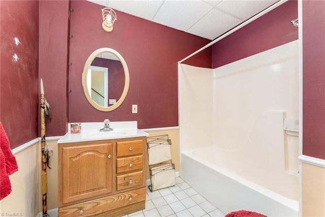 3016 Havasu Way, High Point, NC 27265 - full bathroom featuring tile patterned flooring, vanity, and shower / tub combination