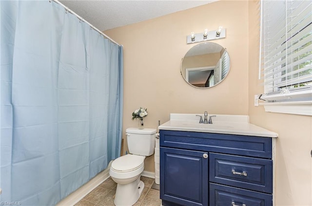 1018 Sequoia Dr, Lewisville, NC 27023 - bathroom with vanity, tile patterned flooring, and a shower with shower curtain