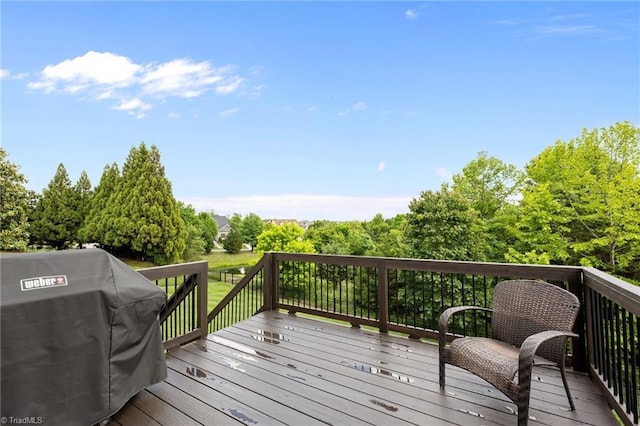 4420 Bonnie Loch Dr, Burlington, NC 27215 - deck featuring grilling area