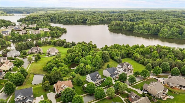 4420 Bonnie Loch Dr, Burlington, NC 27215 - aerial view of residential area featuring a nearby body of water and a forest