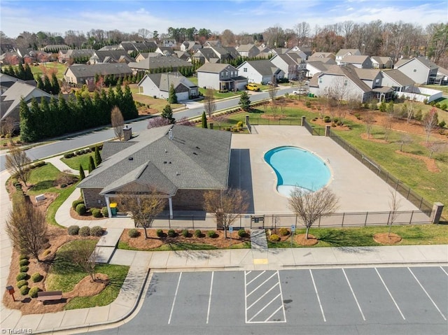 5207 York Place Ct, Walkertown, NC 27051 - aerial view of residential area featuring a pool area
