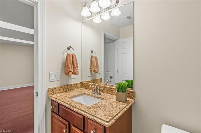 bathroom featuring vanity