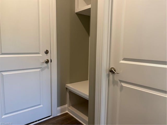 7376 Ridge Rd, Winston-Salem, NC 27107 - mudroom with dark wood-type flooring