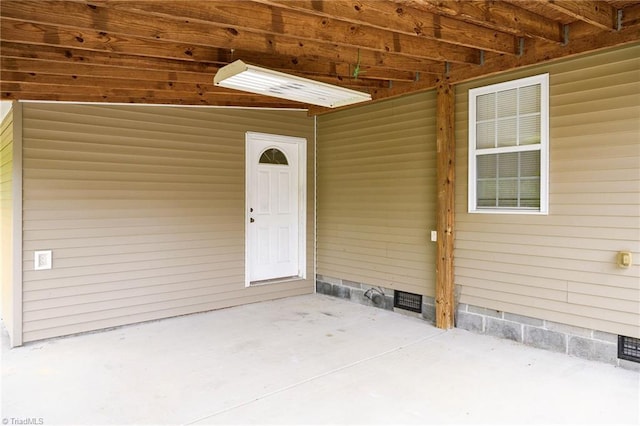 1309 Jackson St, Burlington, NC 27217 - doorway to property with crawl space