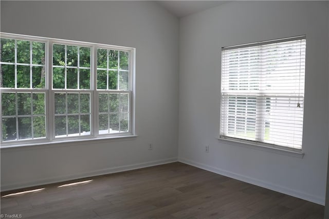 6215 Glen Way Dr, Winston-Salem, NC 27107 - spare room with dark wood-type flooring and baseboards