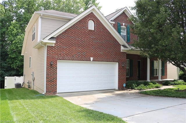 6215 Glen Way Dr, Winston-Salem, NC 27107 - view of front of home featuring concrete driveway, a porch, and brick siding