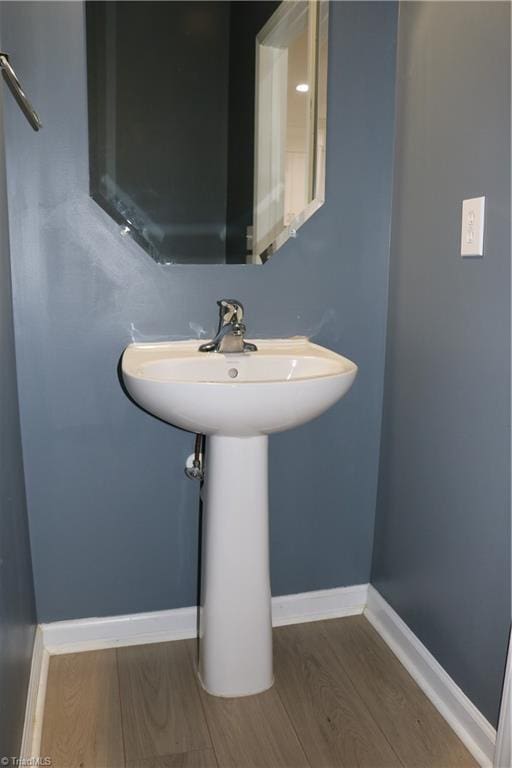 6215 Glen Way Dr, Winston-Salem, NC 27107 - bathroom with wood finished floors