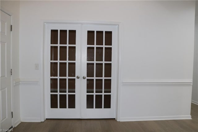6215 Glen Way Dr, Winston-Salem, NC 27107 - detailed view of french doors and wood finished floors