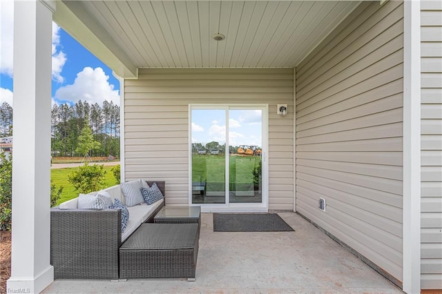 view of patio / terrace with an outdoor hangout area