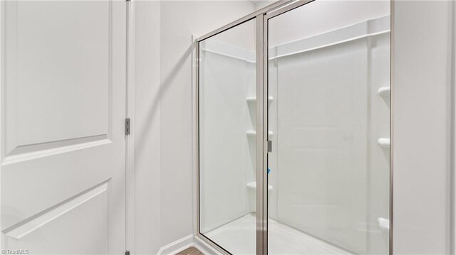 bathroom with walk in shower