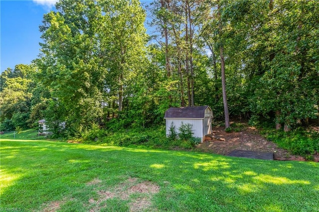 213 Timmys Ln, King, NC 27021 - view of green lawn with a storage unit