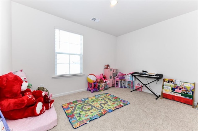 playroom featuring carpet