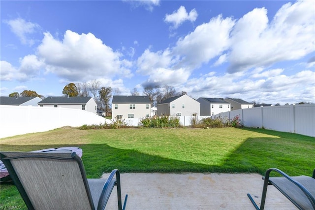 view of yard featuring a patio area