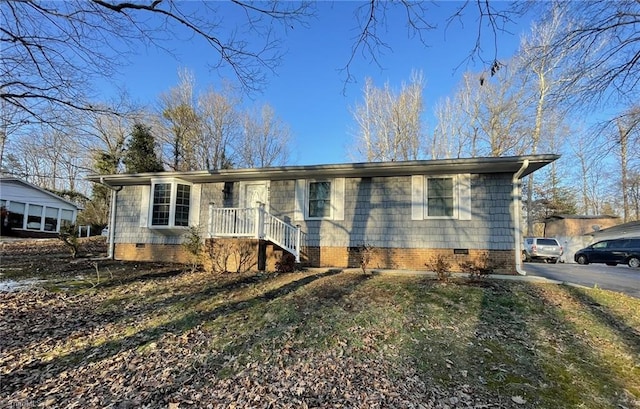 view of ranch-style home