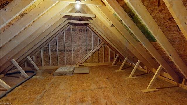 view of attic