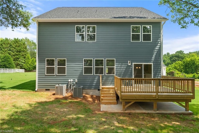 5421 High Valley Ln, Winston-Salem, NC 27104 - back of house featuring a deck
