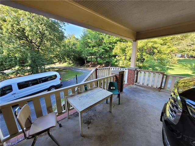 view of patio / terrace with a grill