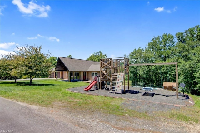 4962 Serenity Ln, Granite Falls, NC 28630 - community jungle gym featuring a yard