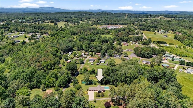 4962 Serenity Ln, Granite Falls, NC 28630 - drone / aerial view of a heavily wooded area and mountains