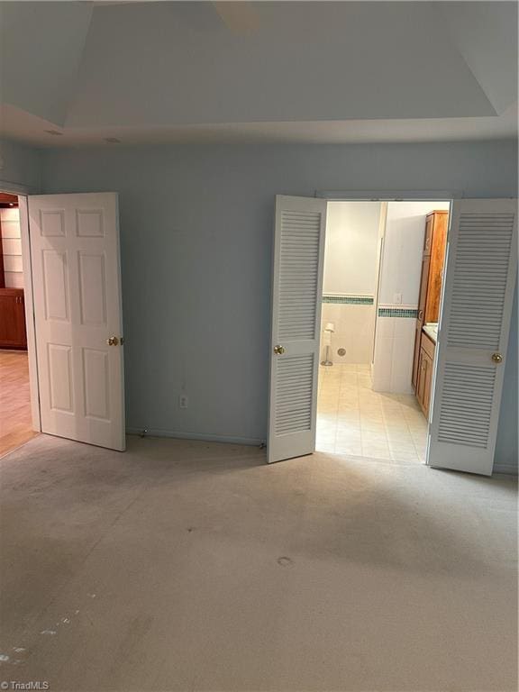 135 Plantation Place Ln, Mount Airy, NC 27030 - unfurnished bedroom featuring light carpet and ensuite bathroom