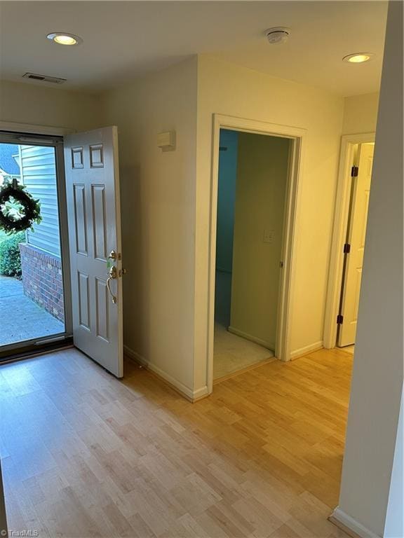 135 Plantation Place Ln, Mount Airy, NC 27030 - entrance foyer featuring light wood-type flooring and recessed lighting