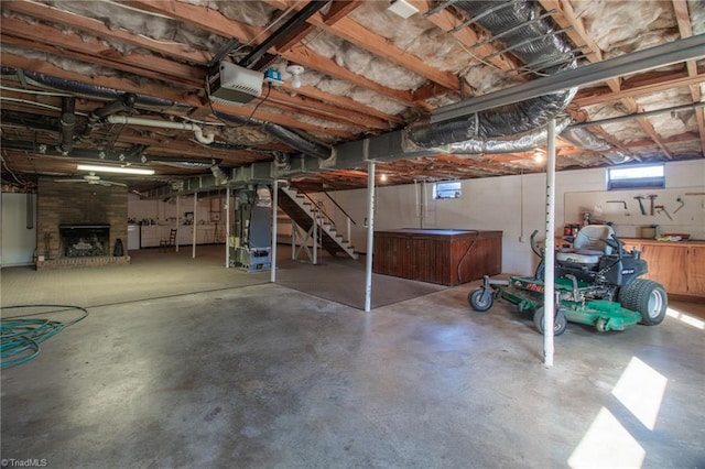 520 S Bunker Hill Rd, Colfax, NC 27235 - basement with heating unit