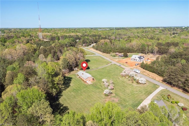 520 S Bunker Hill Rd, Colfax, NC 27235 - aerial view of a heavily wooded area