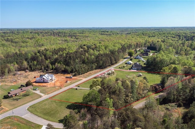 520 S Bunker Hill Rd, Colfax, NC 27235 - aerial overview of property's location with a forest and property boundaries highlighted