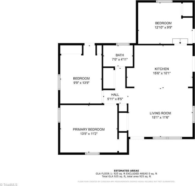 1908 Hilldale Dr, Burlington, NC 27215 - view of property floor plan