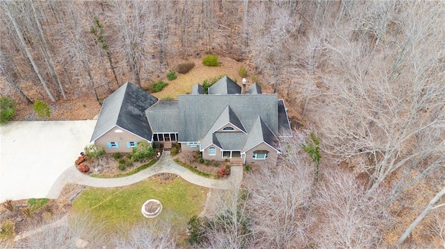 birds eye view of property