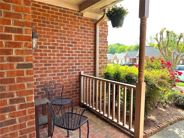 balcony with a porch