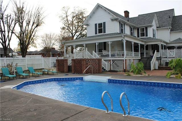 view of pool