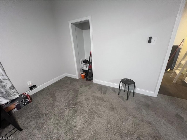 view of carpeted empty room