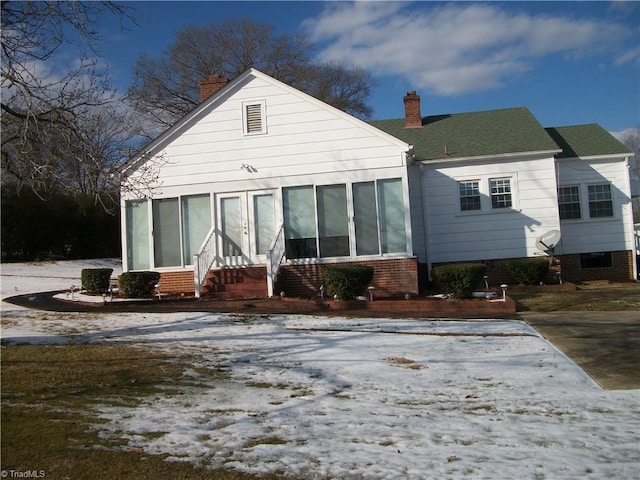 view of back of property