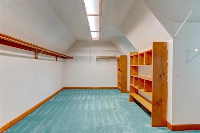 6400 Muirfield Dr, Greensboro, NC 27410 - walk in closet featuring carpet and lofted ceiling