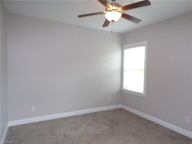 8003 Helison Ct, Stokesdale, NC 27357 - carpeted empty room with baseboards and ceiling fan