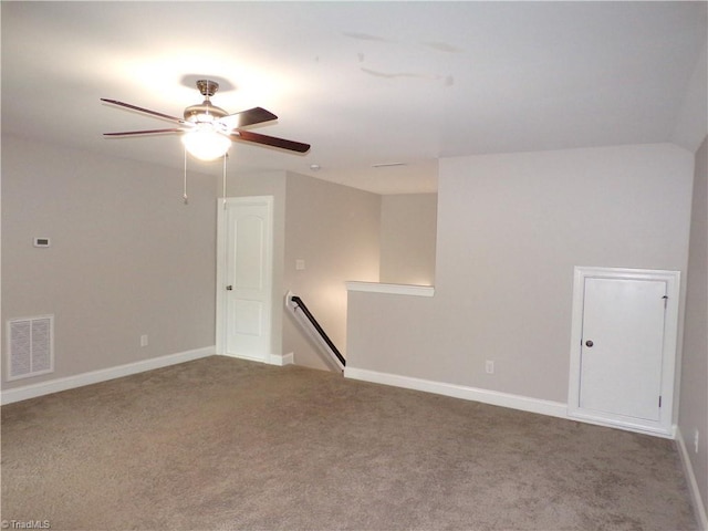 8003 Helison Ct, Stokesdale, NC 27357 - carpeted spare room with ceiling fan, baseboards, and visible vents