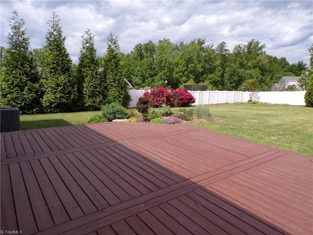 8003 Helison Ct, Stokesdale, NC 27357 - wooden terrace featuring central air condition unit