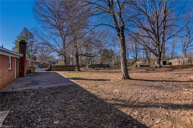 view of yard with a patio